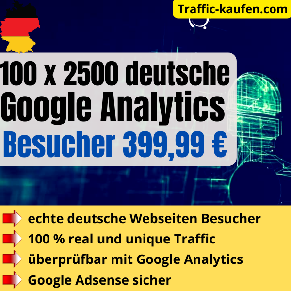 Website Traffic Test Angebot 100.000 ⭐ Deutsche Webseitenbesucher 